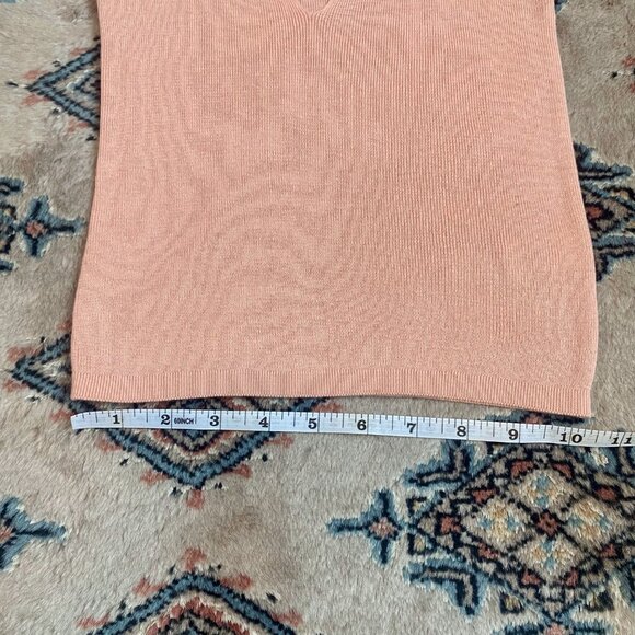 *NWT* Blush Pink Keyhole Neck Sleeveless Knit Semi-Crop Sweater Top - Size XS - Picture 9 of 16